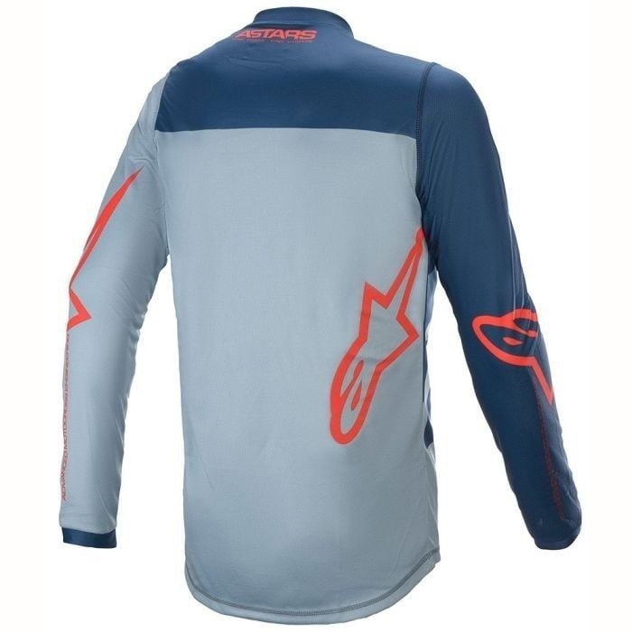 ALPINESTARS YOUTH (KIDS) RACER BRAAP JERSEY DRK BL PWD BL BR RED - SIZE YXL - Image 2