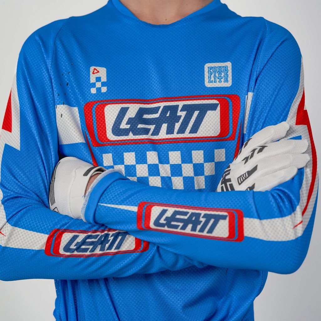 LEATT JERSEY MOTO 4.5 Jr (KIDS) #L/EU140/150cm SPEED BLUE - Image 3