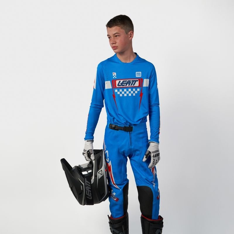 LEATT JERSEY MOTO 4.5 Jr (KIDS) #L/EU140/150cm SPEED BLUE - Image 5