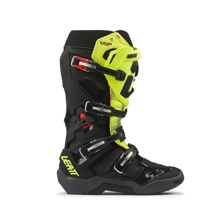 LEATT BOOT MOTO 5.5 FLEXLOCK ENDURO EVO BLACK/NEON YELLOW #US10/UK9/EU44.5/CM29 - Image 2