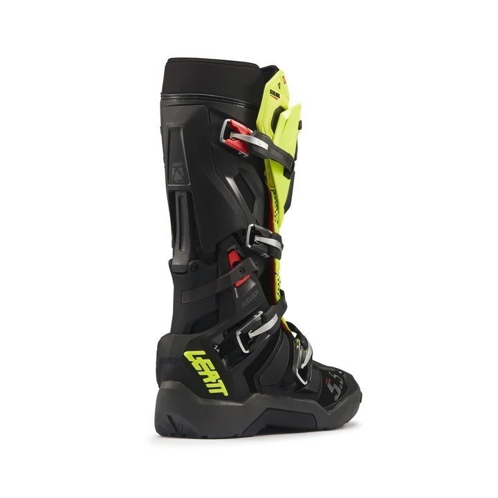 LEATT BOOT MOTO 5.5 FLEXLOCK ENDURO EVO BLACK/NEON YELLOW #US10/UK9/EU44.5/CM29 - Image 4
