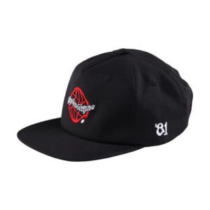 UNSTRUCTURED GLOBAL SNAPBACK HAT BLACK