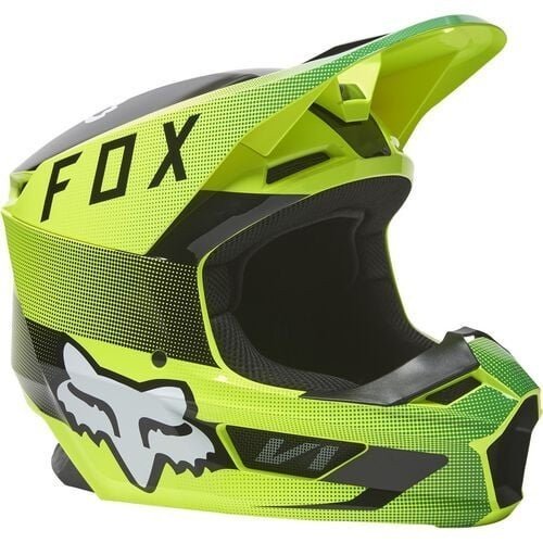 FOX RACING V1 RIDL HELMET, ECE | FLO YLW - Image 2