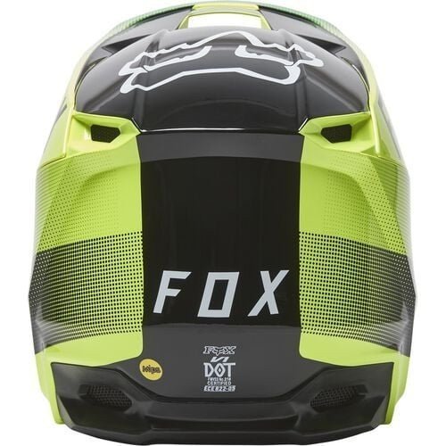 FOX RACING V1 RIDL HELMET, ECE | FLO YLW - Image 4