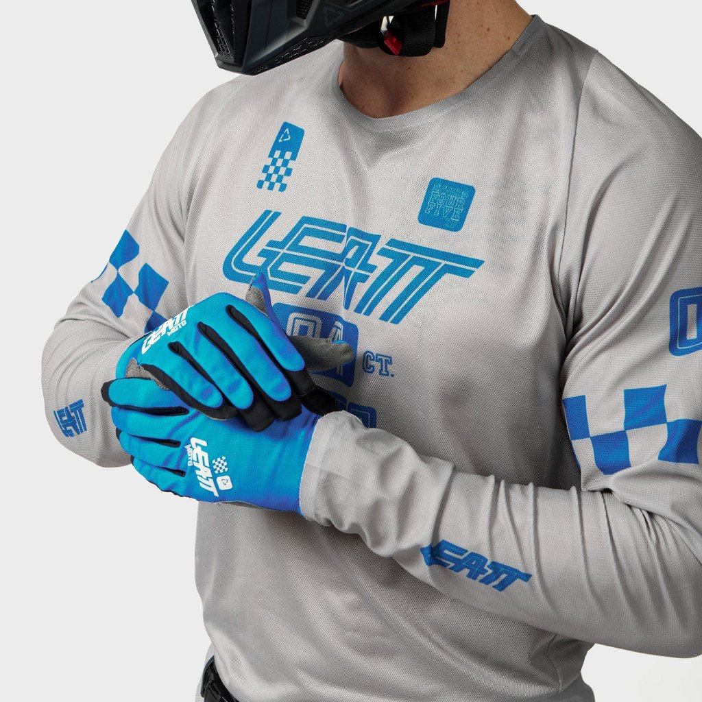 LEATT JERSEY MOTO 4.5 ENDURO X-FLOW #L/US42/EU52 SPEED STEEL GREY - Image 3