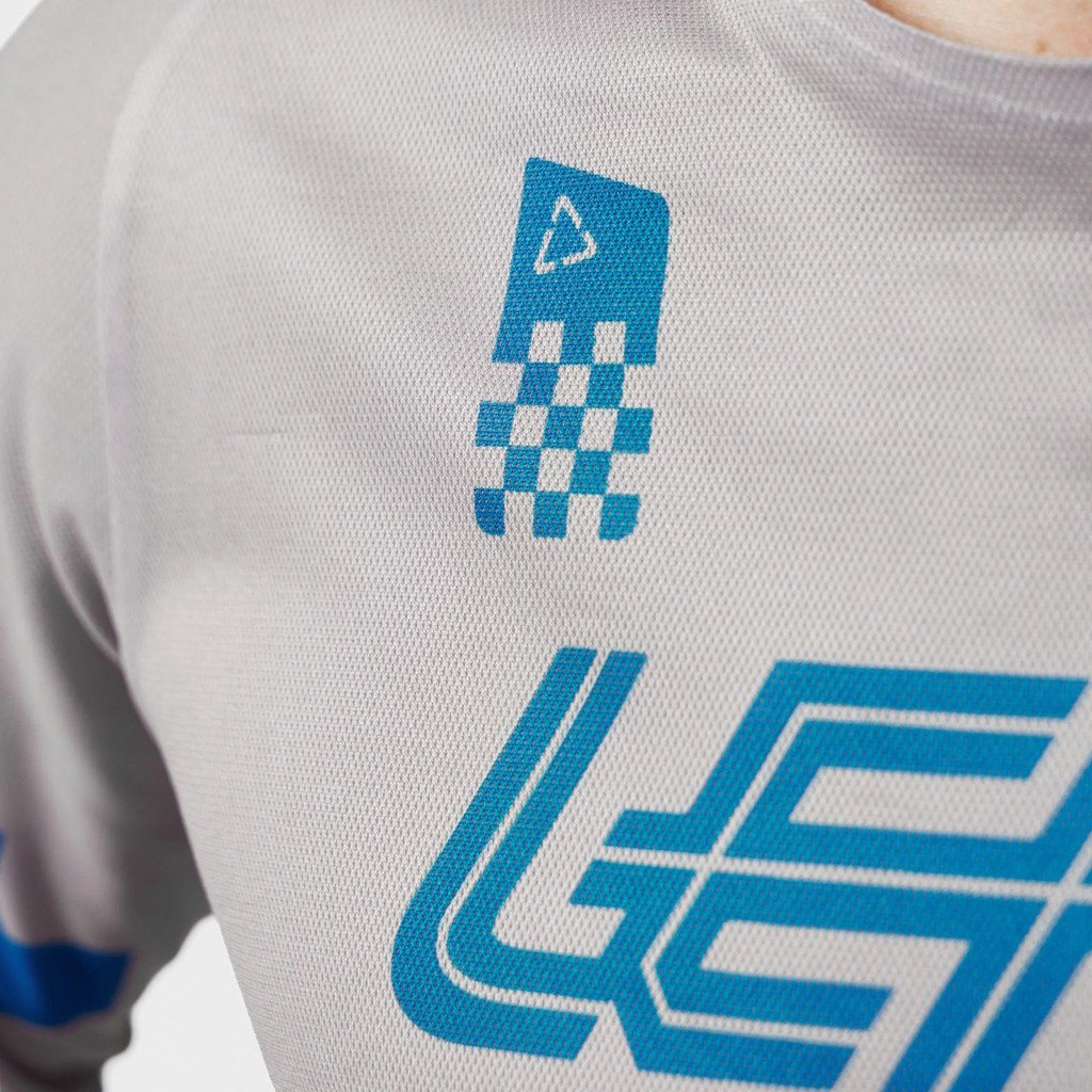 LEATT JERSEY MOTO 4.5 ENDURO X-FLOW #L/US42/EU52 SPEED STEEL GREY - Image 4