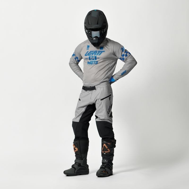 LEATT JERSEY MOTO 4.5 ENDURO X-FLOW #L/US42/EU52 SPEED STEEL GREY - Image 6