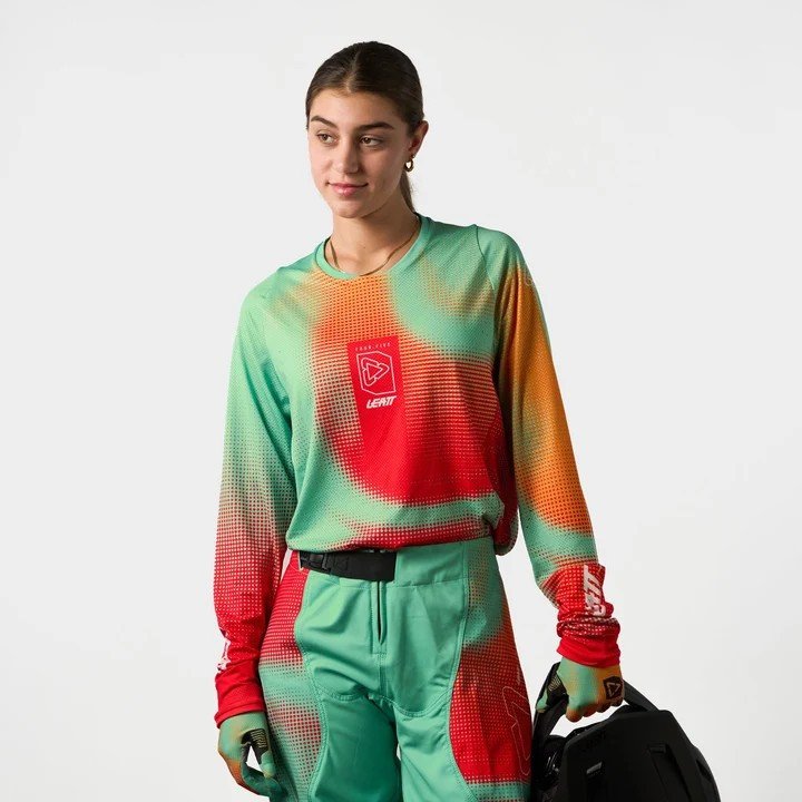 LEATT JERSEY MOTO 4.5 LITE WOMEN #M/EU38/UK10/US6 TEAL GREEN - Image 4
