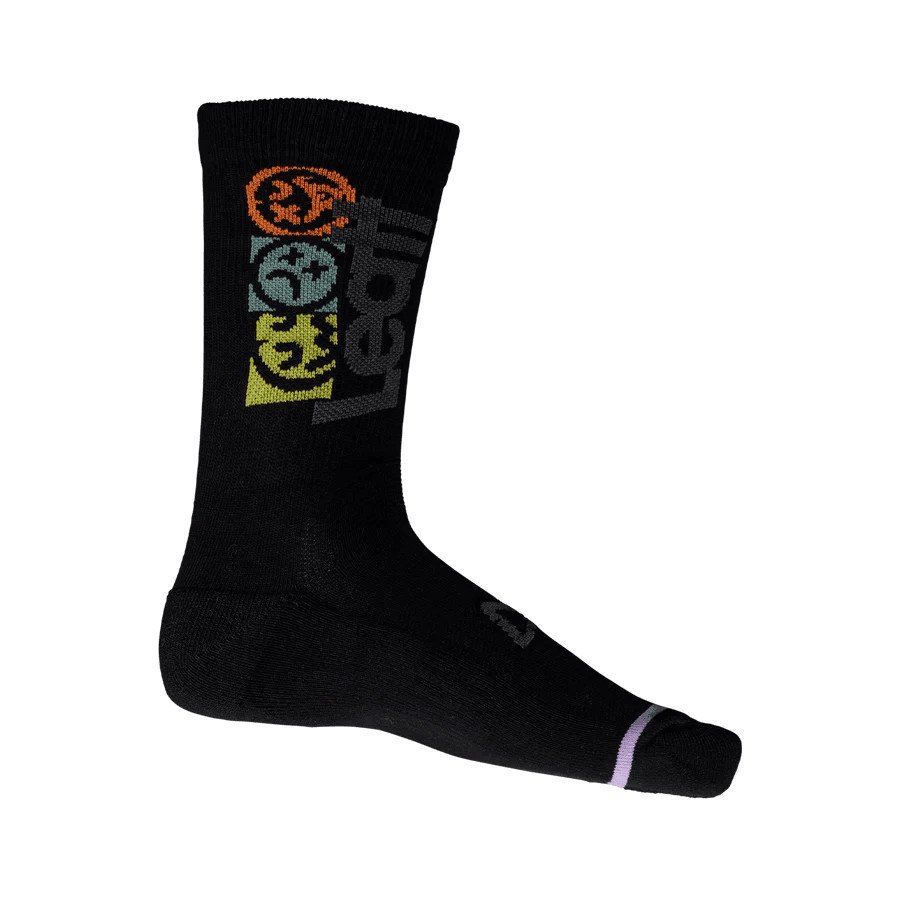LEATT SOCKS MTB BLACK AND LOAM - Image 2
