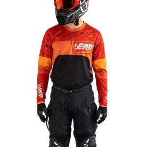 LEATT JERSEY & PANT MOTO KIT 4.5 ENDURO BURN/BLACK - SIZE M/US32