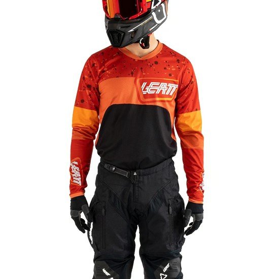 LEATT JERSEY & PANT MOTO KIT 4.5 ENDURO BURN/BLACK - SIZE M/US32