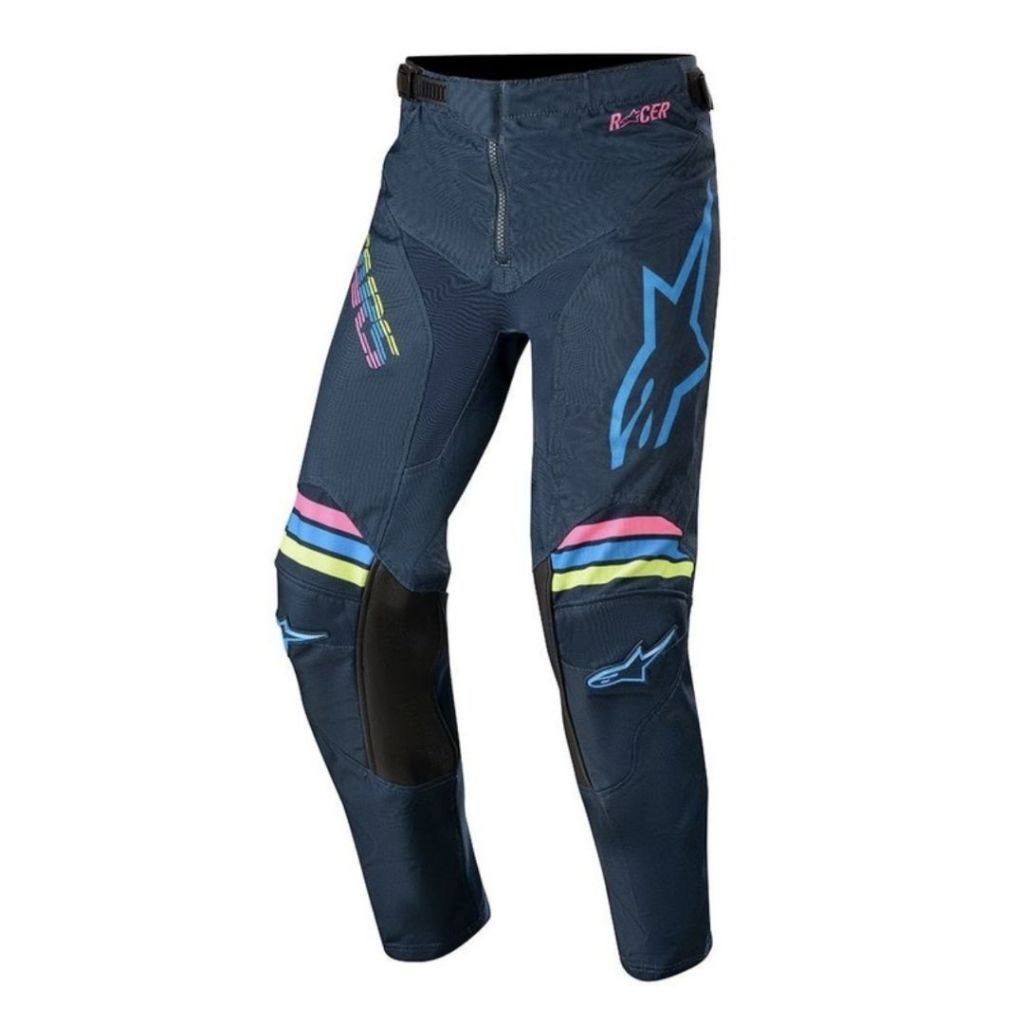 ALPINESTARS YOUTH (KIDS) RACER BRAAP PANT NAVY AQUA PINK FLUO - SIZE 26