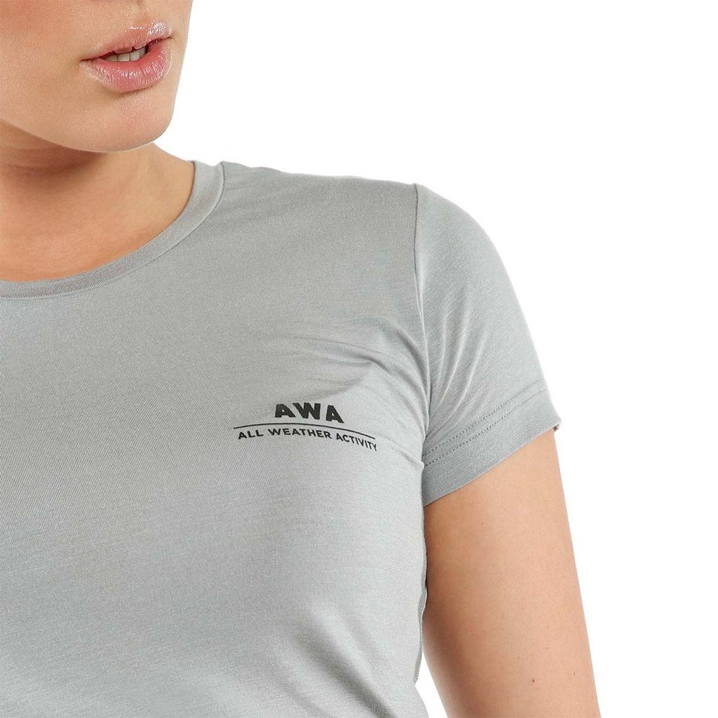 DAINESE AWA BLACK TEE WMN 198 - DARK-GRAY - Image 3