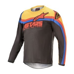 ALPINESTARS YOUTH (KIDS) RACER VENOM JERSEY BLK BRI. RD ORG
