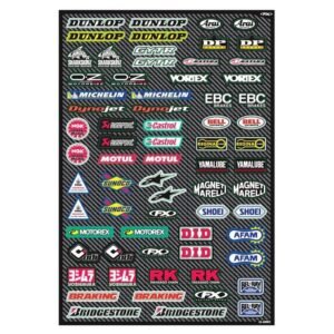 MICRO SPORT BIKE SPONSOR STICKER SHEET