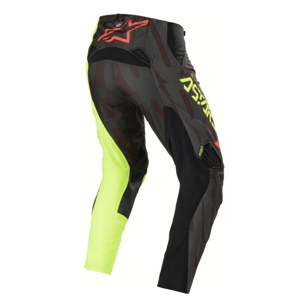 ALPINESTARS TECHSTAR FACTORY PA BLACK YELLOW FLUO RED FLUO - SIZE 28 - Image 2