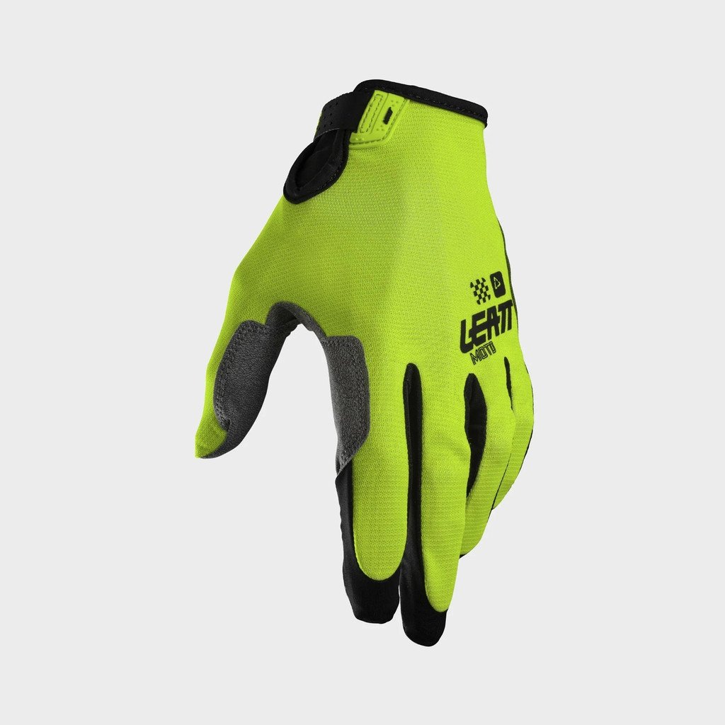 LEATT GLOVE MOTO 1.5 GRIPR #L/EU9/US10 NEON YELLOW - Image 4