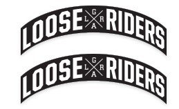 LOOSERIDERS CURVE LRGA 2.3"X5" STICKER