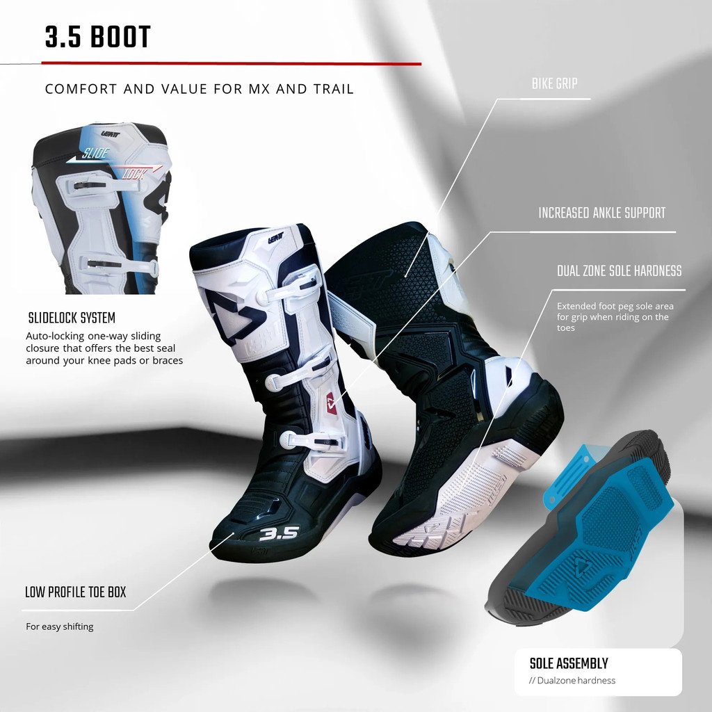 LEATT BOOT MOTO 3.5 US12/UK11/EU47/CM30.5 CYAN - Image 5