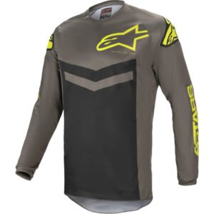 ALPINESTARS FLUID SPEED JERSEY DARK GRAY YLW FLUO - SIZE L