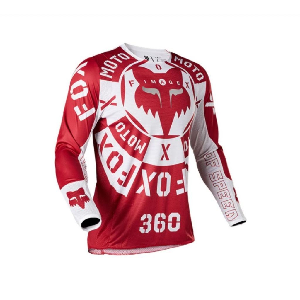 FOX RACING FOX 360 NOBYL JERSEY RED/WHT - Image 2