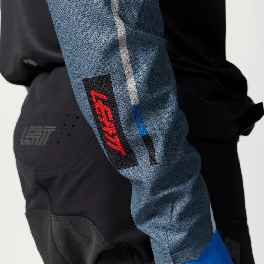 LEATT JERSEY MOTO 4.5 ENDURO #L/US42/EU52 STRIPE OCEAN GREY - Image 4
