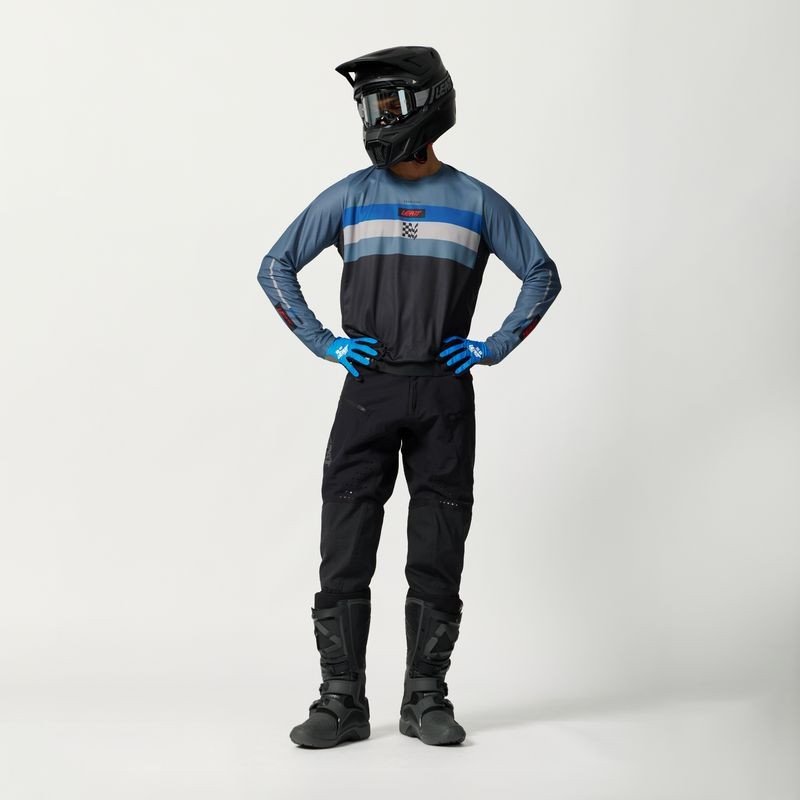 LEATT JERSEY MOTO 4.5 ENDURO #L/US42/EU52 STRIPE OCEAN GREY - Image 5