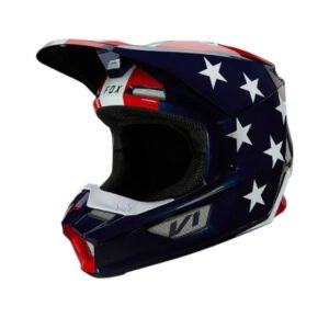 FOX RACING V1 ULTRA HELMET, ECE [WHT/RD/BLU]