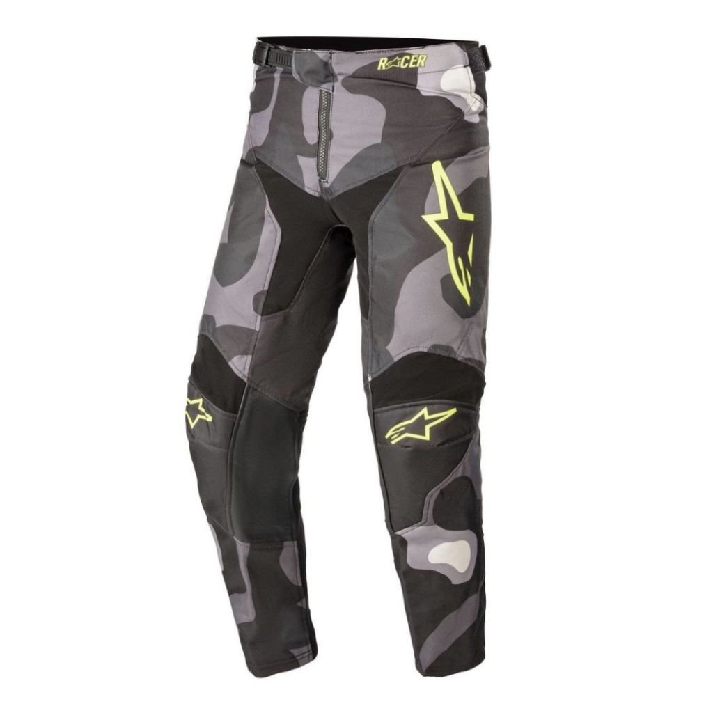 ALPINESTARS YOUTH (KIDS) RACER TACTICAL PANTS GRAY CAMO YLW FLUO SIZE 28