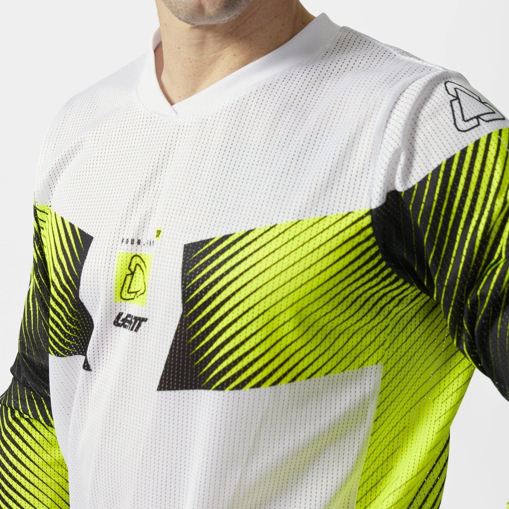 LEATT JERSEY MOTO 4.5 X-FLOW #L/US42/EU52 HATCHET WHITE - Image 3
