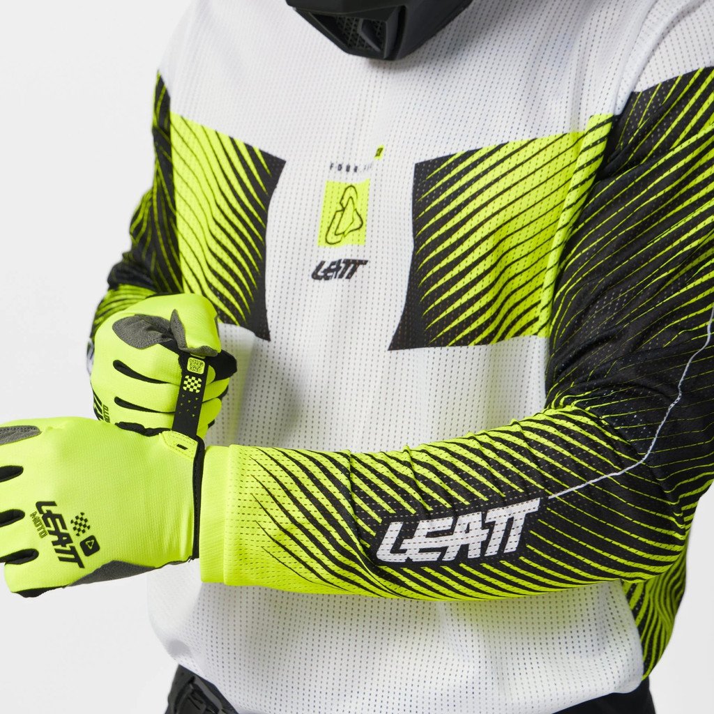 LEATT JERSEY MOTO 4.5 X-FLOW #L/US42/EU52 HATCHET WHITE - Image 4