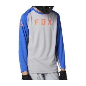 FOX RACING YTH (KIDS) DEFEND LS JERSEY [STL GRY]