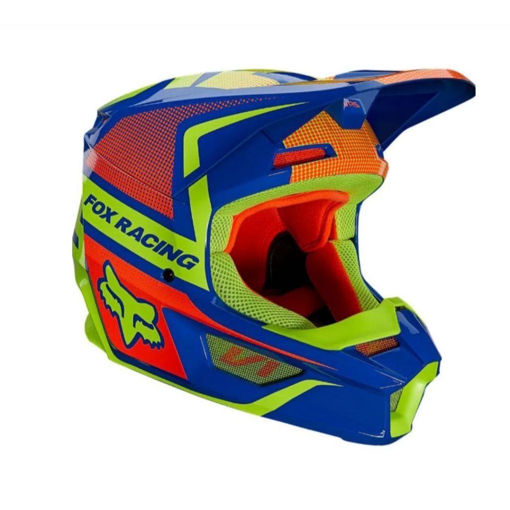 FOX RACING V1 OKTIV HELMET, ECE BLU - Image 2