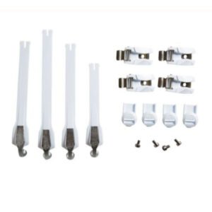 FOX INSTINCT STRAP KIT WHITE/SILVER (8PC)
