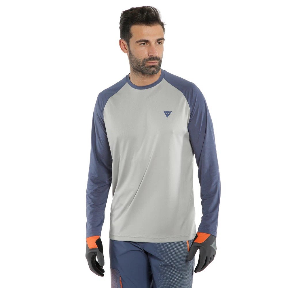 DAINESE HG TSINGY LS H12 - LIGHT GRAY / BLUE M - Image 4
