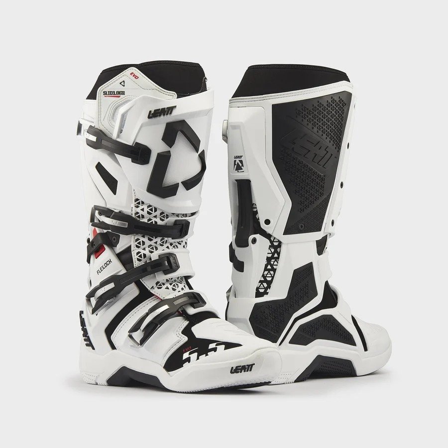 LEATT BOOT MOTO 5.5 FLEXLOCK EVO WHITE #US10/UK9/EU44.5/CM29