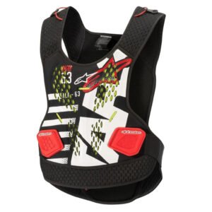 ALPINESTARS GEAR CHEST PROTECTOR SEQUENCE (BLACK/WHITE/RED) XL/XXL