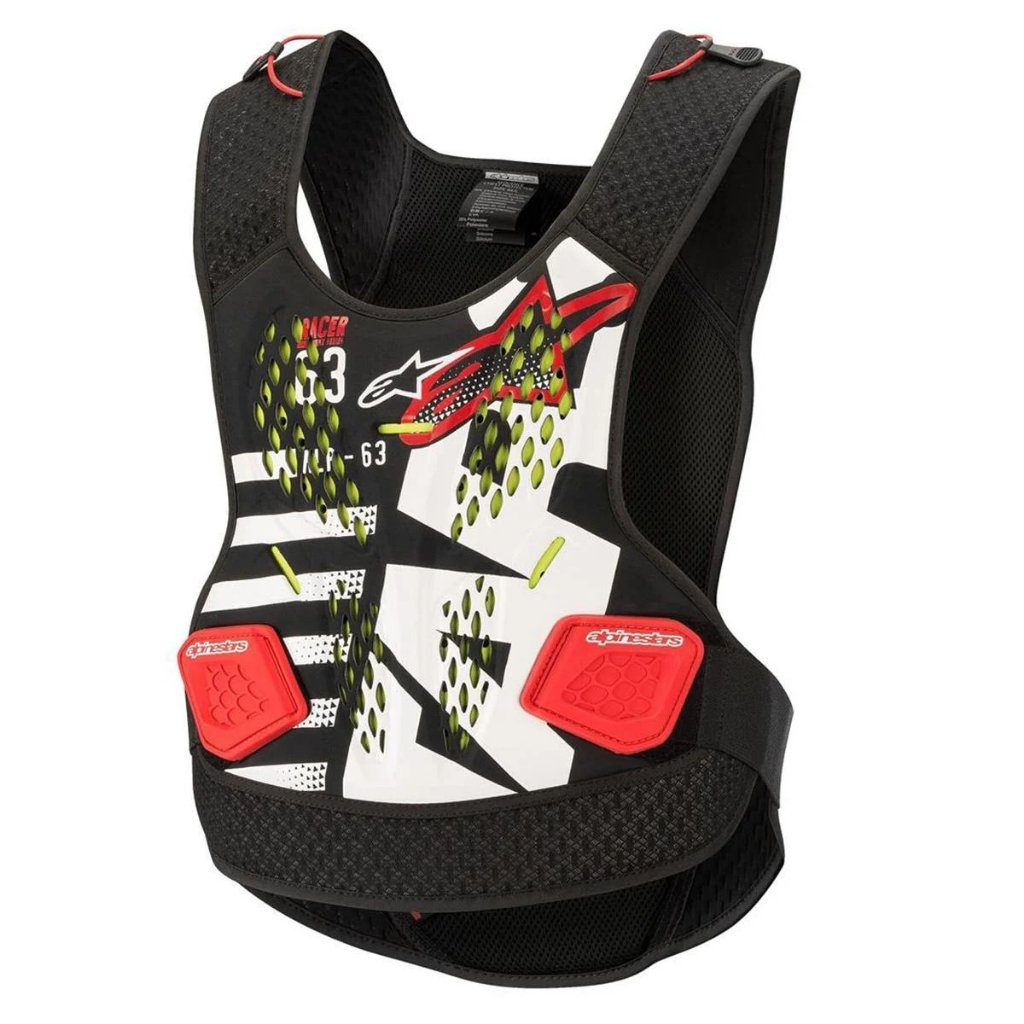 ALPINESTARS GEAR CHEST PROTECTOR SEQUENCE (BLACK/WHITE/RED) XL/XXL