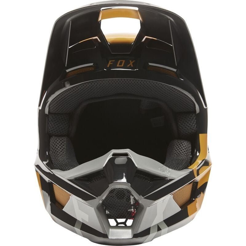 FOX RACING V1 SKEW HELMET, ECE | BLK/GLD - Image 5