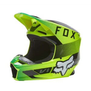 FOX RACING V1 RIDL HELMET, ECE [FLO YLW] XL