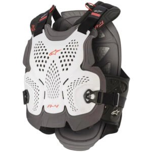 ALPINESTARS A-4 MAX CHEST PROTECTOR - WHITE ANTHRACITE RED XL/2XL