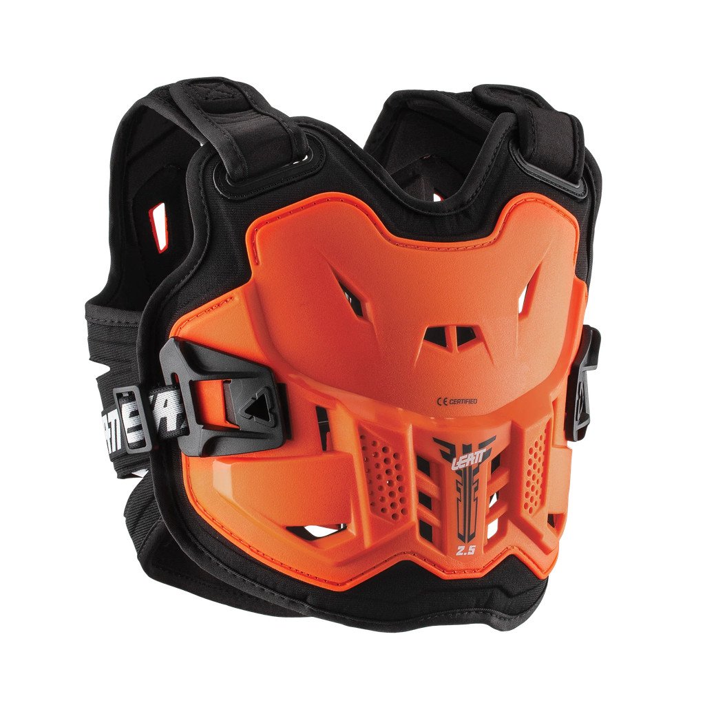 LEATT CHEST PROTECTOR 2.5 MINI (3-7yo) #110-134CM ORANGE/BLACK